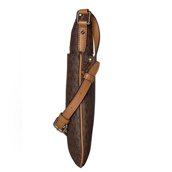 MICHAEL KORS Women’s Handbag Crossbody Logo Bag Brown Acorn AUTHENTIC - Picture 3 of 15